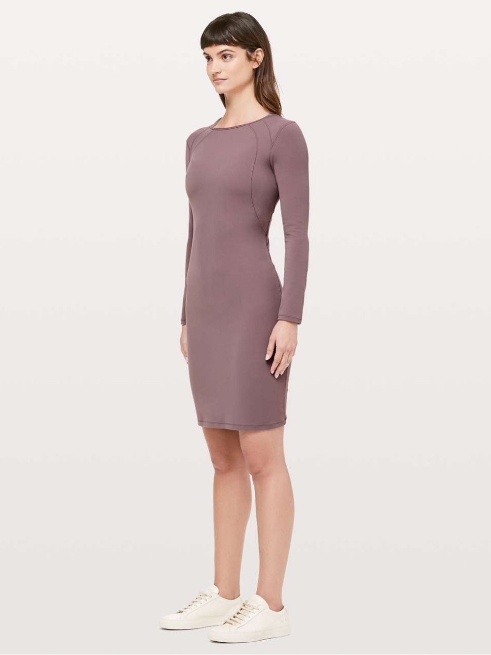 133. Lululemon Contour Dress *Nulu Antique Bark size 6 - Picture 4 of 9